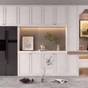 简欧酒柜3D模型下载